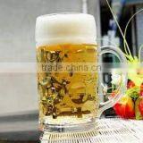 1 L Large Beer Mug With Handle and Measurement Line thumbnail-1