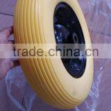 Swivel Mute PU Tyre for Wagon With Ball Bearing 4.00-8 thumbnail-2