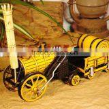 Antique Train Head Metal Model Crafts With Paint thumbnail-1