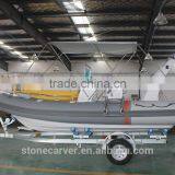 Rilaxy Factory Directly 5.2m 17ft Dual Layer Fiberglass Hull Rigid Inflatable Boat RIB520A thumbnail-6