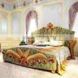 Gorgeours French Style Rococo Wooden Carving Bedroom Furniture/ Royal Palace Luxury Bedroom Set/ Classic Queen & King Size Bed thumbnail-2