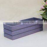 Decorative Handmade Unfinished Small Timber Crate for Plant thumbnail-2