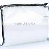 Store More Simple Design Nylon Zipper Clear Pvc Handle Cosmetic Bag thumbnail-2