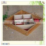 Wholesale Japanese Compartments Wood Serving Set Tray thumbnail-3