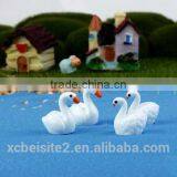 CY309 White Swan Moss Micro Landscape Ornaments DIY Decoration for Home Office thumbnail-3