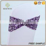 Spandex Sequin Chair Sash Bow Tie thumbnail-4