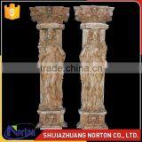 China hand carved roman pillar marble stone gate pillar design NTMF-C245S