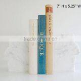 Office Display Wholesale Carrara Marble Bookends Abstract Sculpture Bookends Contemporary thumbnail-1