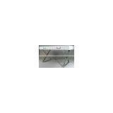 Modern Stainless Steel Dining Table Feet for Granite Tops Design thumbnail-3