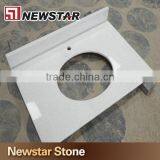 Newstar Crystal White Marble Vanity Top Single Sink Marble Bathroom Marble Solid Surface Counter Top thumbnail-6