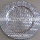 SILVER FOIL PP PLASTIC CHARGER PLATE thumbnail-1