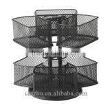Black Wire Makeup Organizer Carousel