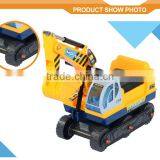 Excavator Digger Scooter Pulling Cart Kids Ride on Car With Pretend Play Construction Truck Toy thumbnail-3