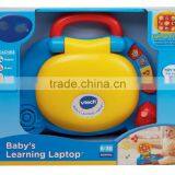 2015 New Hot Baby's Learning Laptop Toy With Sound and Music, Baby Learning Computer Toy Wholesale From Icti Factory thumbnail-3