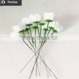 Hot Sale Big Christrose Hvid Single Decorative Artificial Sakura Flower Customized thumbnail-6