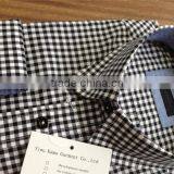 Men Gingham Shirts 100 Cotton Checks/plaids Shirt Button Down High Collar Shirts thumbnail-4