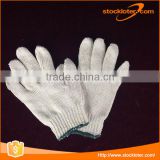 Stock Cotton And Polyester Knit Hand Work Gloves