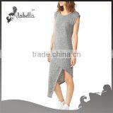 Irregular Dress With Light Heather Grey for Girls thumbnail-2
