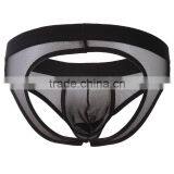 Custom Men's Sey Underwear Translucent Triangle Buttocks Hollow Mesh Briefs Elastic U Conve Comfortsoft Nylon Underwear for Gay thumbnail-2