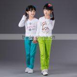 JannyBB Pattern Printed Pure Cotton White Long Sleeve Baby Girl Shirt Kids thumbnail-3