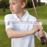 95% Nylon ,5% Spandex Boys White Plain Performance Moisture Wicking Polo Golf Shirts thumbnail-1