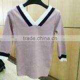 Zm50347b Autumn New Style Women Clothes Europe v Neck Long Sleeve Blouse thumbnail-2