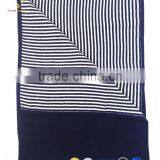 Stripes Design Double Side Baby Cashmere Knitted Blanket thumbnail-1