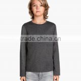 High quality long sleeve organic cotton t-shirt with pocket