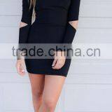 Runwaylover EY2196D Hot Sale 2017 Ladies Fashion Off-Shoulder Bodycon Mini Dress thumbnail-3