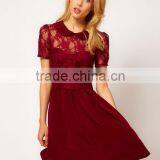 Lace Shirt Dress With Peterpan Collar thumbnail-1