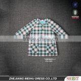 2016 Custom Mandarin Collar Contrast Color Plaid Casual Shirt for Kid , Boy Shirt thumbnail-1