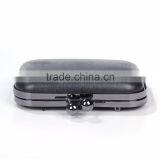 Iron Based Alloy Kiss Clasp Purse Frame Ball Gunmetal Rectangle 15.5cm(6 1/8") x 13.3cm(5 2/8"), 1 Piece thumbnail-2