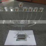 HoT Sale 9 Sticks for Wedding Crystal Candle Holder thumbnail-1