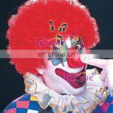 Clown Wig Red Coloured thumbnail-1
