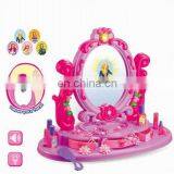 Kids Colorful Plastic Rocking Horse Toys, Riding Horse Set With Doll And Music thumbnail-2