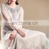 Stone Beads Embroidered Long Women Gown 2016