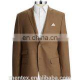 2017 Men's Black Brown Linen Slim Fit Blazer thumbnail-1