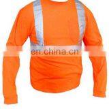 Safety Orange Lime Microfiber T-Shirt Policy Safety T-shirt Reflective Safety Short Sleeve T-Shirt HIGH VIZ thumbnail-4