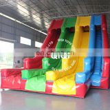 giant inflatable rainbow water slide with pool for adult and kids