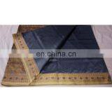 Women's Designer Wedding Wear Gray Handmade Valkalam Banarasi Silk Bridal Saree Party Wear Dress thumbnail-4