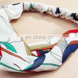 Polyester Printed Elastic Hair Band Hair Accessories Fashion Printing Headband for Women thumbnail-4