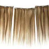 Brazilian 14inches-20inches Yaki Straight Clip Double Wefts  In Hair Extension Human Hair