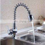 Unique Design Deck Mounted Single Handle Pull Out Kitchen Faucet thumbnail-4
