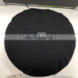 High Quality All Black Embroidery Logo Cotton Cover Foam Beads Meditation Cushion thumbnail-4