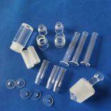 Clear Fused Quartz Tubing &Transparent Irregular Shape Quartz Lining Tube Screw Thread Tube Screw Thread Fused Silica Quartz Glass Pipe thumbnail-3