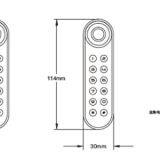 Zinc Alloy Biometric Fingerprint Smart Cabinet Lock thumbnail-2