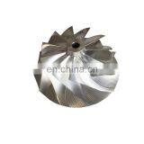 GT3037 452708-0001 11+0 лезвий Диаметр отверстия 57,04/76,13 мм: 6,00 мм Турбина, обработанная фрезерованием/Алюминий 2618/Блок компрессорного колеса thumbnail-2