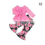 Suede Shirt And Bell Bottoms Kids Boutique Clothing Baby Girls' Clothing Sets thumbnail-6