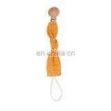 Ins Hot Sale Organic Cotton Muslin Pacifier Chain Clip thumbnail-5