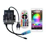 High Voltage 110V 220V RGB 5050 Led Strips Lights With Remote Controller thumbnail-5